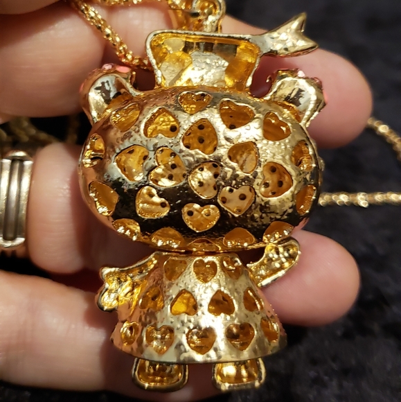 NWT CUTE CRYSTAL DOGGIE NECKLACE Betsy Johnson - Picture 4 of 4